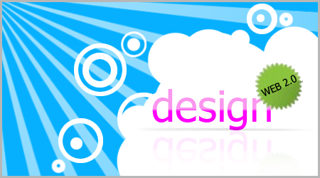Дизайн в стиле WEB 2.0
